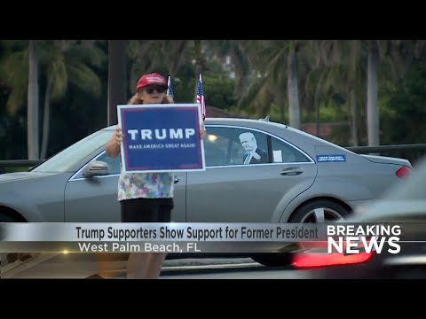 Trump supporters show support for Former President