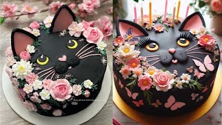 I tried to recreate a cake from an AI image | Cute Buttercream Cat Cake | Cat Birthday Cake