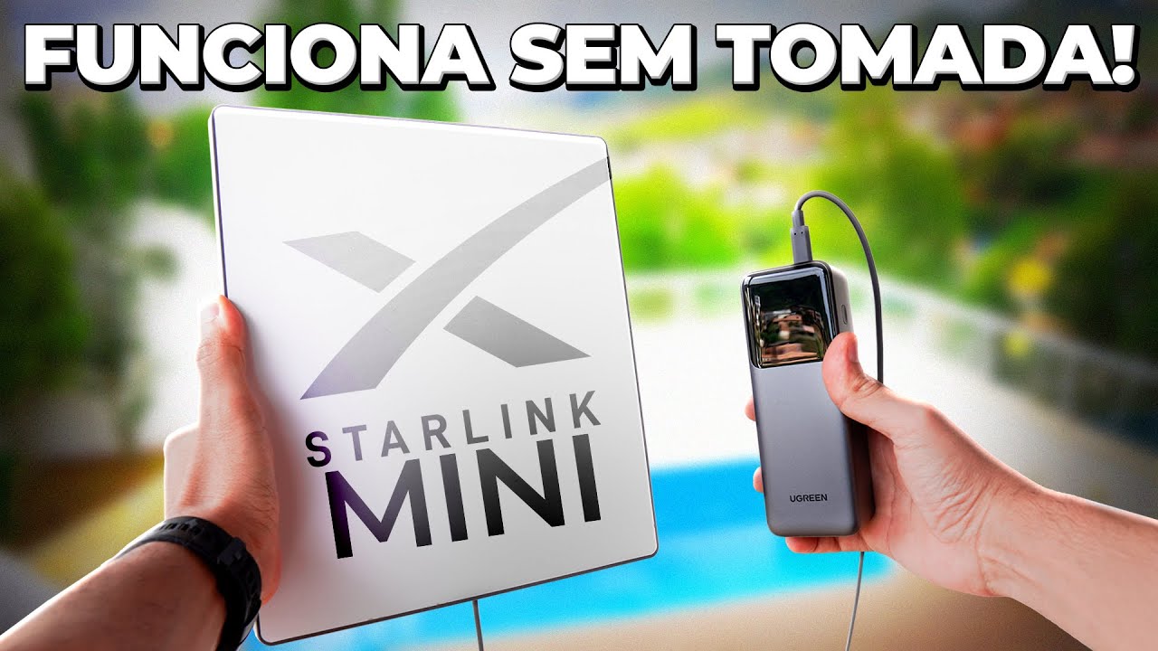 Starlink Mini na PRÁTICA! Testes em jogos, power bank e até no carro!