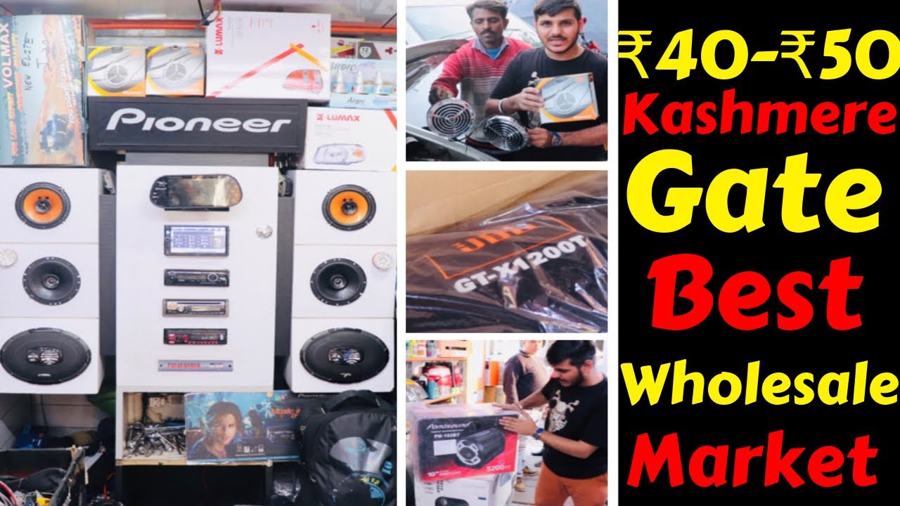 KASHMERE GATE WHOLE SALE CAR ACCESSORIES MARKET BASS TUBE INSTALLED