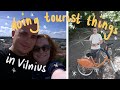 Being tourists in Vilnius VLOG | Lithuanian food, the castle, biking 🏰