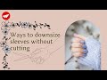 How to shorten sweater sleeves without cutting | Shorten sleeves on sweatshirt
