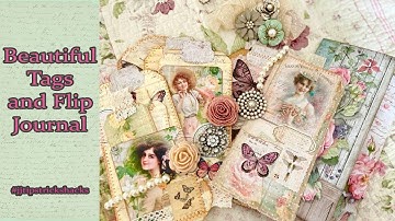 #jjtipstrickshacks No  18  Beautiful Tags and Flip Journal