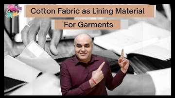 Cotton Fabric As Lining Material For Garments