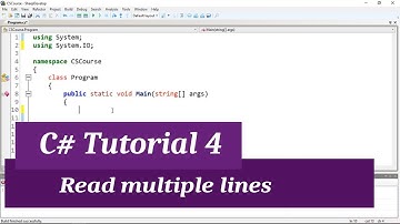 C# Intermediate I Tutorial 4 - Read Multiple lines from a File