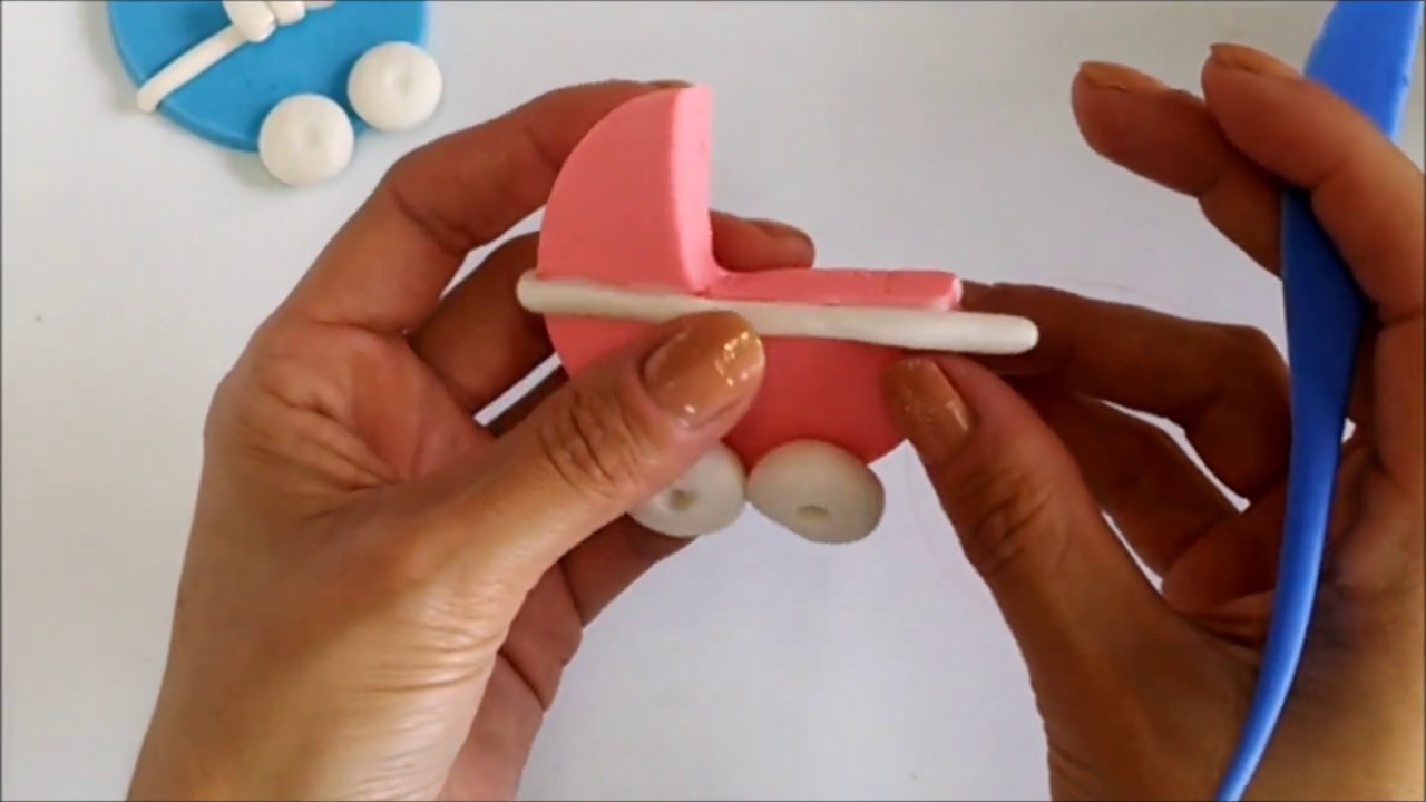 Tutorial Carreola En Porcelana Fria Recuerdo Para Baby Shower How To Make Stroller Cold Porcelain By Rossy Creative