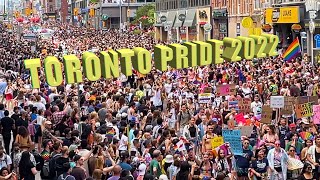 Crazy Toronto Pride Parade Viewing Party 2022 (4k)