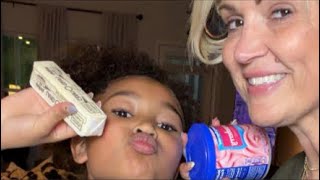 Eating butter and frosting