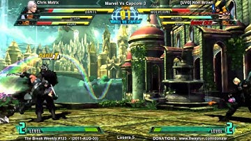 The Break Weekly #123 - MvC3 L5 - Chris Matrix VS [UVG] Noel Brown