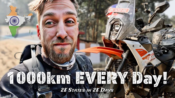 I have to ride 1000km EVERY DAY to finish in time!🇮🇳 ALL INDIA on Motorcycle