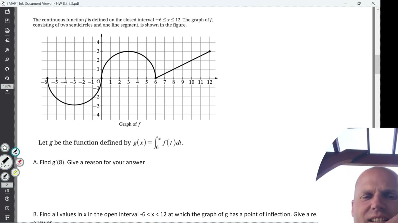 AP Calc Accumulation functions and Rates Practice (HW 8.2 8.3)