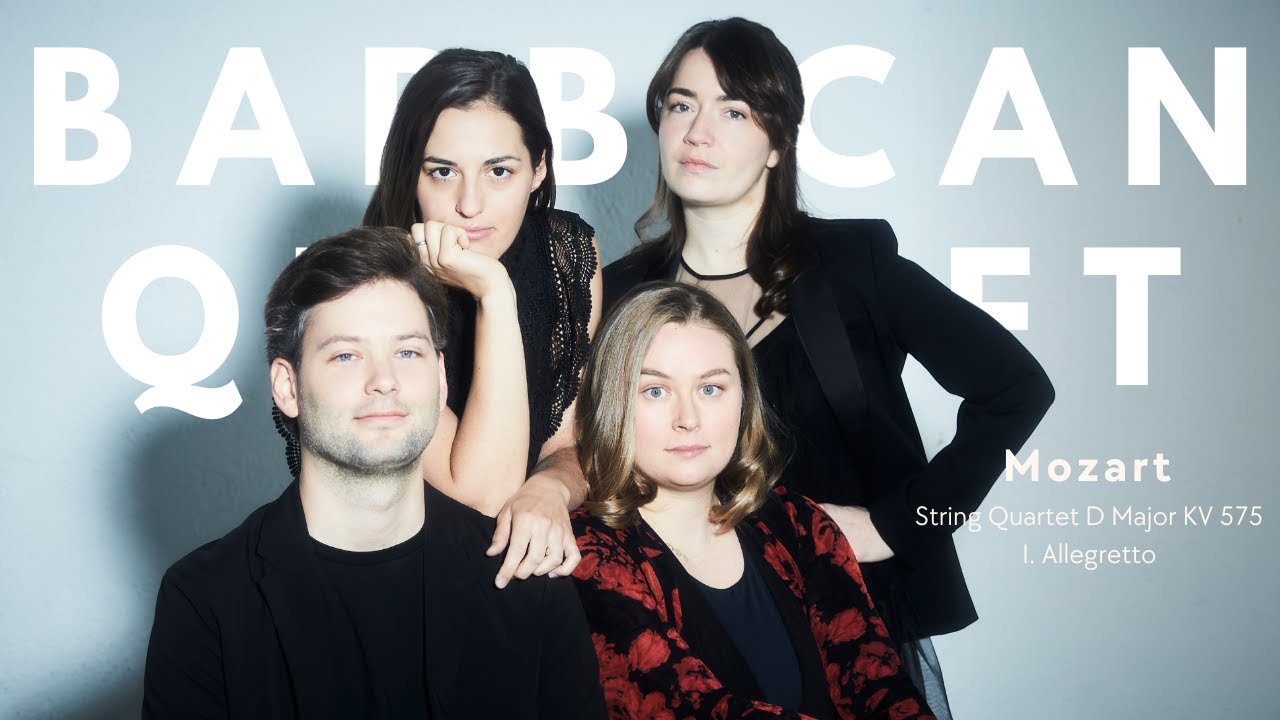 Barbican Quartet - Mozart String Quartet D Major KV 575 - First Movement: Allegretto