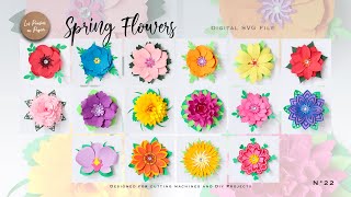 SVG PROJECT SPRING FLOWERS Assembly tutorial | LPP | N22