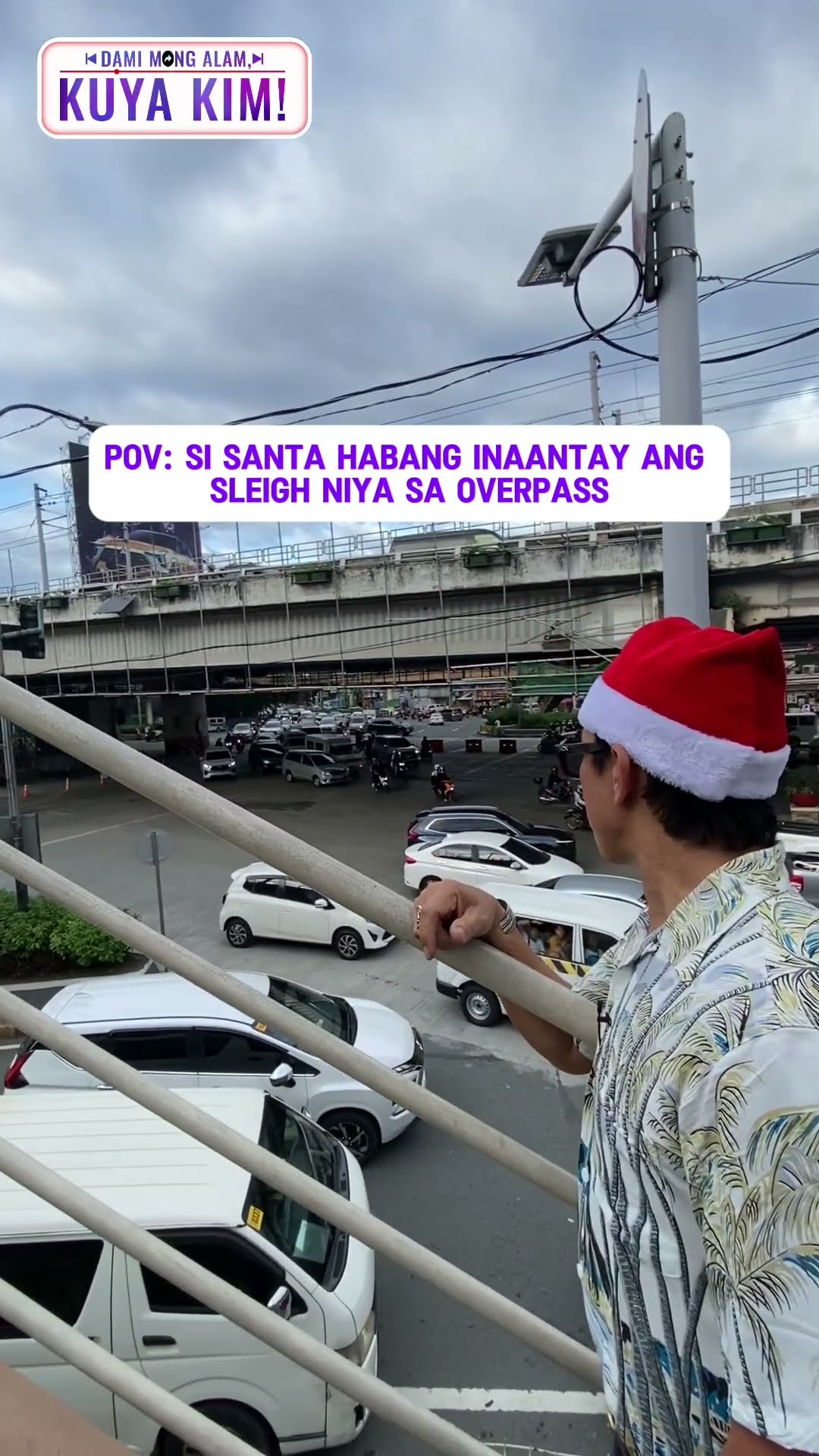 POV: Si Santa habang iniintay ang sleigh niya sa overpass | Dami Mong Alam, Kuya Kim!