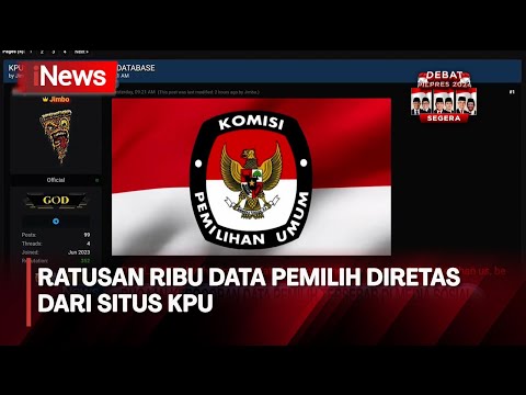 Diduga Ratusan Ribu Data Pemilih Diretas dari Situs KPU