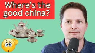 Improve your vocabulary / Learn American English / china vs. porcelain / What's the difference?