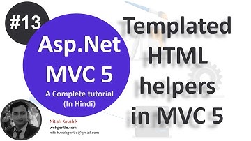 (#13) Templated HTML helpers in MVC 5 | MVC tutorial for beginners in .net c#