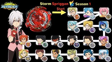 【Storm Spriggan VS ALL Beyblade Burst Marathon Battle】  ベイブレードバースト 베이블레이드 버스트 마라톤 배틀