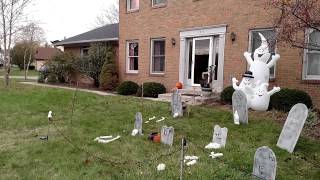 Flying Ghosts Thru The Front Yard