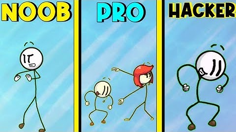 Henry Stickman Types Dances NOOB vs PRO vs HACKER !