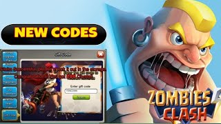 NEW ZOMBIE CLASH Gift Codes | Zombie Clash New Codes | Survival Gameplay  Update