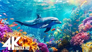 Aquarium 4K VIDEO (ULTRA HD) - Beautiful Coral Reef Fish - Relaxing Sleep Music