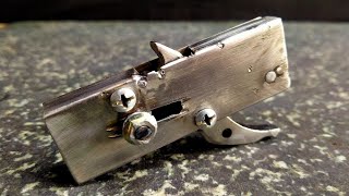 how to make crossbow trigger with safety lock mechanism