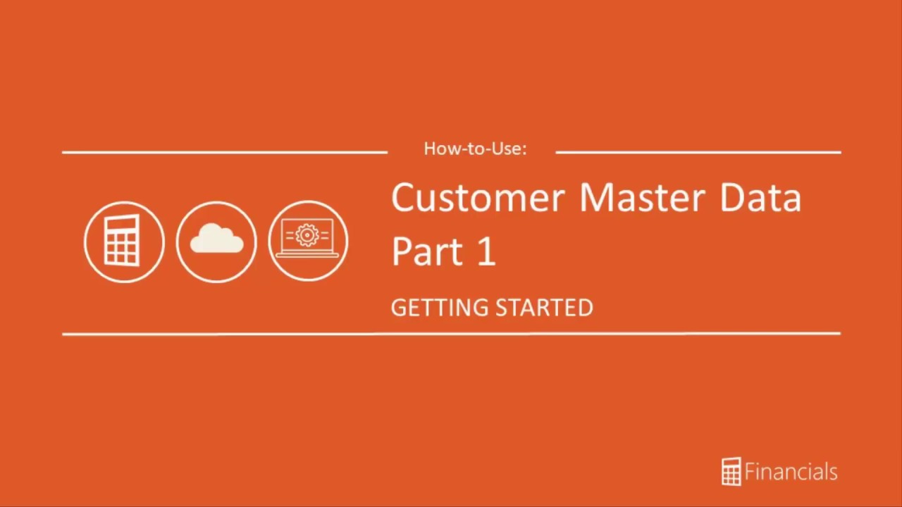 How to Use Customer Master Data Part 1 YouTube