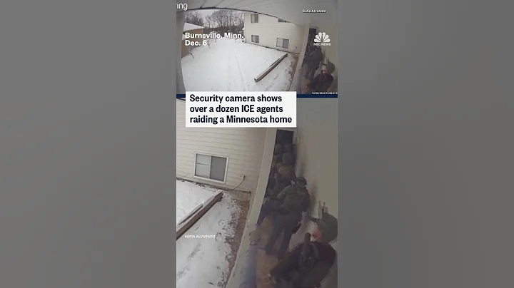 Security camera shows over a dozen ICE agents raiding a Minnesota home