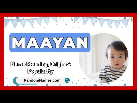 Maayan Baby Boy Name Meaning Origin Popularity RandomNames.com