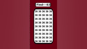 Find the number 63 #shoot #shorts