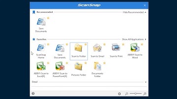 ScanSnap iX1500 – Quick Menu on ScanSnap Home Software