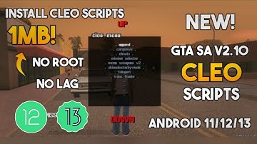 How To Install New Cleo Menu In GTA San Andreas | Supports Android 11,12,13 | 200+ Cheats