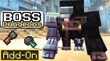 New ENDGAME Bosses & Dungeons in Minecraft 🏰 (Boss Dungeons Add-On)