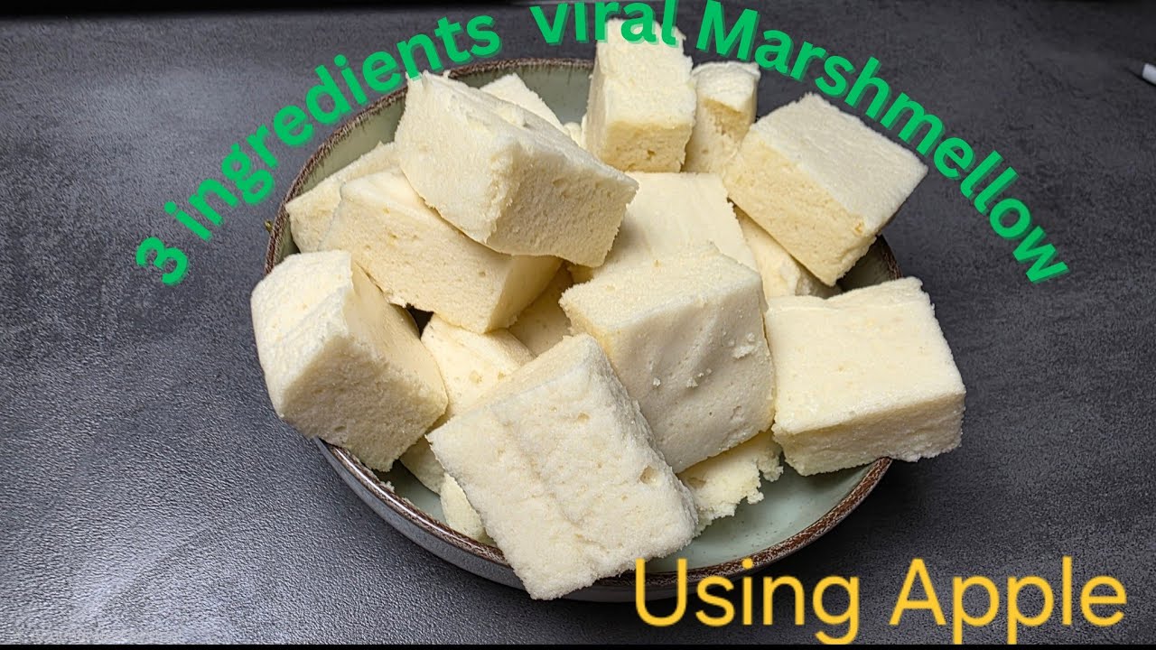 3 ingredients  apple marshmallow so soft and Fluffy