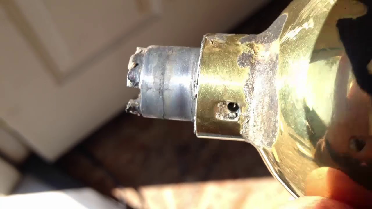 How To Door Unlock Stuck Door Knob From Outside Youtube