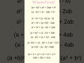 Square Formula List | a² + b² Formula | Square Formula Maths