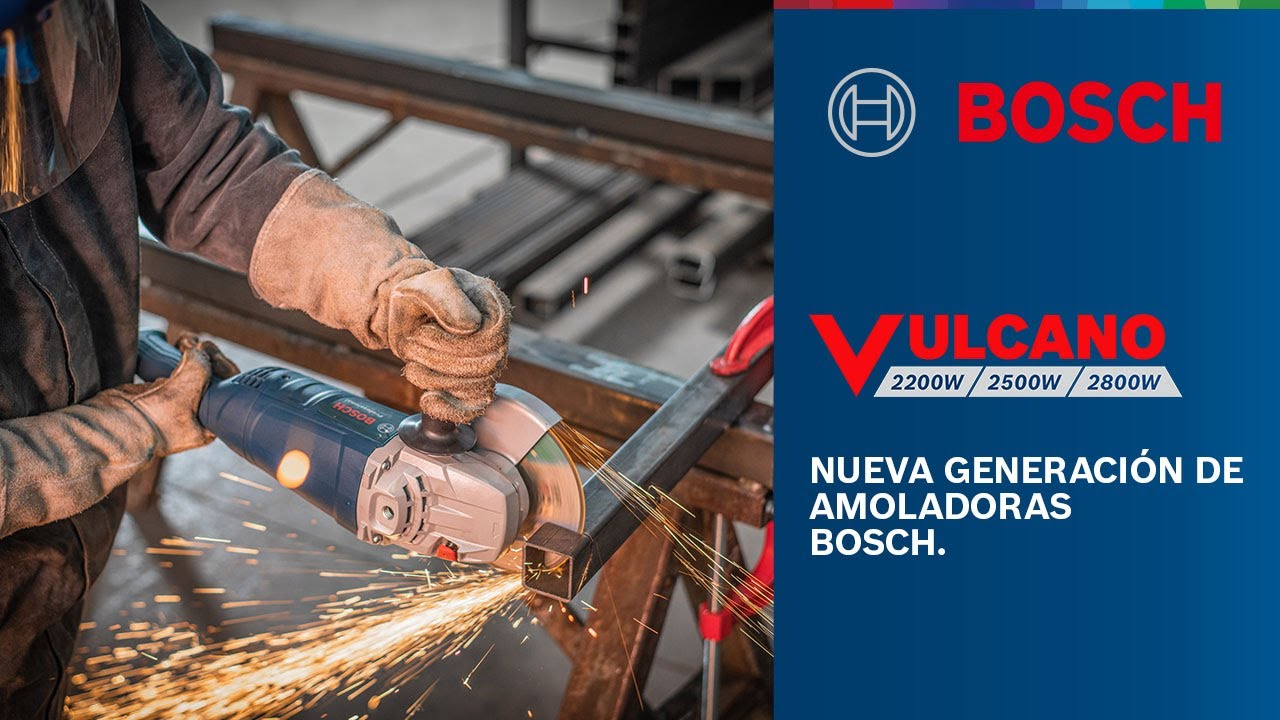 Amoladoras Bosch Vulcano: GWS 2200, GWS 25 y GWS 28 - YouTube