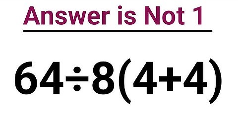 Only 1 in 5 Can Solve This Math Problem!