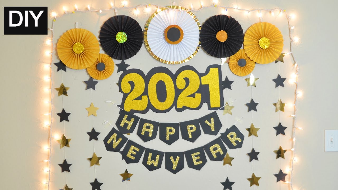 DIY NEW YEAR PARTY DECORATION IDEAS SIMPLE || NEW YEAR DECORATIONS ...