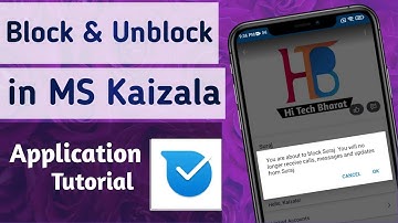 How to Block & Unblock any user on Microsoft Kaizala App