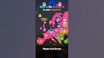 What is the average IQ in your country? #map #mapper #iq