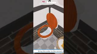 Baby Eating In Bathroom