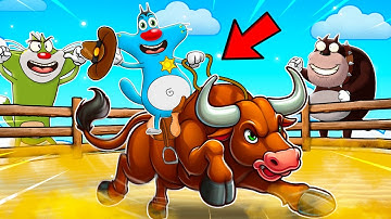 Roblox Oggy Spending $100,000 In Bull Fight Simulator With Jack And Bob
