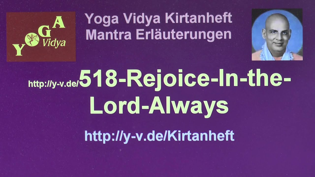 Rejoice In the Lord Always - Erläuterungen 518 japanese food