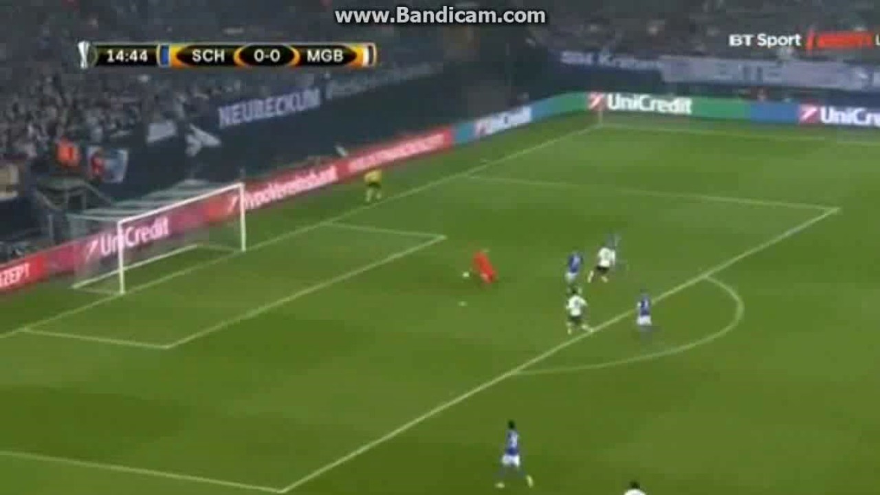 Schalke : M'Gladbach / GOAL - Hofmann - 0:1(UEL) - YouTube