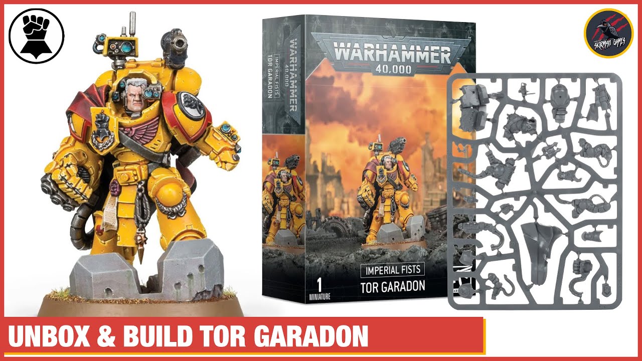 Imperial Fists TOR GARADON Unbox & Build Plus Imperial Fists Primaris Upgrade Pack Warhammer