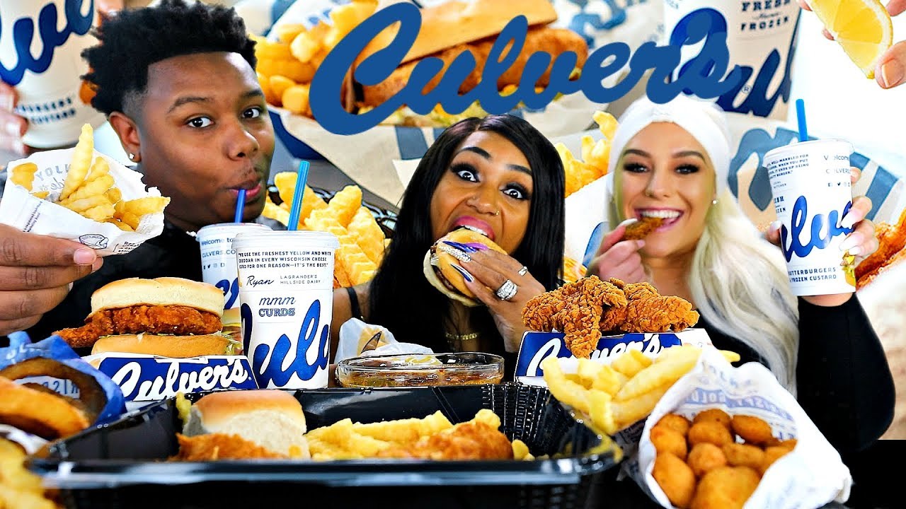 Culver's Mukbang With Bloveslife🍔🍟