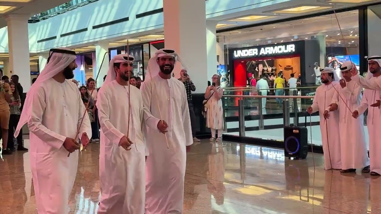 Traditional Dance of Emirates - The most famous dance in UAE .