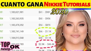 CUANTO DINERO GANA Nikkie Tutorials en youtube 2020